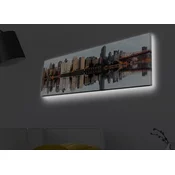 Opviq Slika na platnu sa LED osvetljenjem 30x90cm