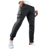 Dstreet Moške športne hlače MINOS temno sive barve ux4276 XL-XXL