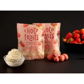 Choco fruits Cele jagode v beli čokoladi s kremo
