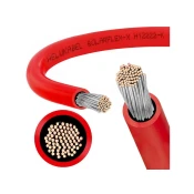 Helukabel Rdeči sončni kabel za fotovoltaične sisteme 4mm2 - SOLARFLEX-X H1Z2Z2-K, izdelan v Nemčiji 1 metri