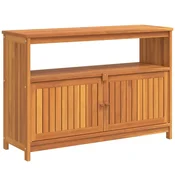 Vidaxl Vrtna konzolna mizica 110x35x75 cm trden akacijev les