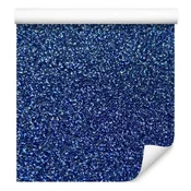 Modra in temno modra bleščeča tapeta za dnevno sobo in spalnico 50x1000 cm