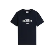TOMMY HILFIGER Majica Brand Love mornarska/bela