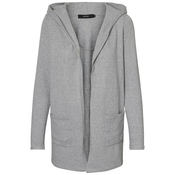 VERO MODA Pletena jopa DOFFY, siva