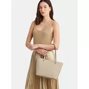 Lauren Ralph Lauren Nakupovalna torba KARLY  temno bež