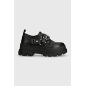 Cipele Buffalo Aspha Biker Laceup za žene, boja: crna, s platformom, 1622398