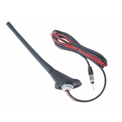 Carmotion Radijska antena z ojačevalnikom, gumirana, drog 24 cm