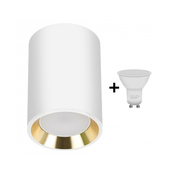 LED spot svetiljka CHLOE 1xGU10/6W/230V okrugla bela/zlatna