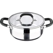 Bergner Lonac s poklopcem BG-32082-MM stainless steel MIDNIGHT 20 cm 2.3 liters