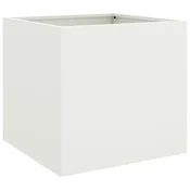 vidaXL vidaXL Cvetlično korito belo 42x40x39 cm jeklo, (21047448)