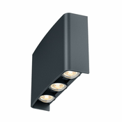 Braytron Zidna svetiljka BRY-VECTOR-B-WL-SIVA-6x1W-3U1-IP65