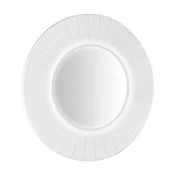SAPHO Okruglo ogledalo LUMIRO STRIP s LED osvetlitvijo premera 75 cm, mat bela