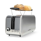 Nedis Toaster | 2 reži | Stopnje zapečenosti: 7 | Funkcija odmrzovanja | Aluminij / srebro