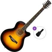 Pasadena SG026C-38 Basic SET Vintage Sunburst Akustična kitara Jumbo