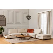 Atelier del Sofa Tulip Corner Right With Pouf Ugaona garnitura, Bež