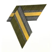 shumee Žeblji za žebljalnik, papirnati, 3,1 x 90 mm, 34°, 2000 kosov, črni, obroč