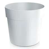 Prosperplast Klasični bel okrogel plastični cvetlični lonček 23,5 cm Grower