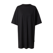 Womens Organic Heavy Oversized T-Shirt Dress Black