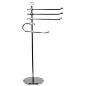 Casa Padrino Luxury Bathroom Towel Holder Silver A� 25 x 40 x H. 93 cm - Freestanding Brass Towel Rack - Bathroom Furniture - Hotel Furniture - Luxury Quality - Made in Italy