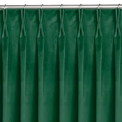 Curtain VILA color bottle green style classic flex 9.5 cm with double pleat velvet 530x245 HOMEDE