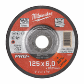 MILWAUKEE Brusna ploca za metal PRO+ 125 x 6 x 22.2 mm