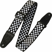 Levys MP-28 Print Series 2 Polyester Guitar Strap Chequered
