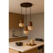 Opviq Luster Loer C, 3 x E27 Max, 40W, Braon