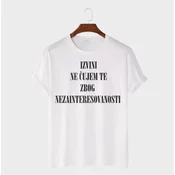 MAFIMI Muška majica Izvini ne cujem te, Bela