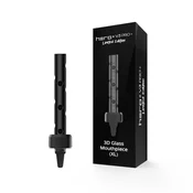 shumee Črn 3D stekleni ustnik XL globoko črn za V3 Pro + X Hero