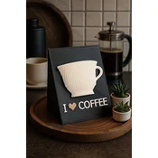 Aberto Design Dekorativni predmet Coffee Corner, 12x8,5x14 cm, Beli