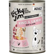 Lucky Jim Mokra pasja hrana Adult - govedina in jagnjetina - 400 g