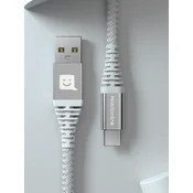 ECO CABLE Kevlar USB/USB-C 3,0M 60W bijeli