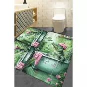 Lessentiel Maison Set prostirki za kupatilo, 3 komada, Zeleni