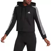 Mikica s kapuco adidas Essentials 3-Stripes Cropped