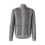 GUESS Pulover NOEL antracit/črna
