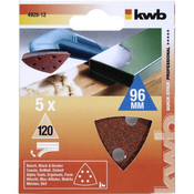 kwb Trokutni brusni papir 5/1, 96mm, GR120, 5 kom - 492812