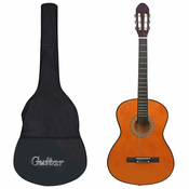 vidaXL Klasična kitara za začetnike s torbo 4/4 39”