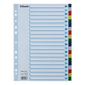 Kazalo, plastično, A4, 20 delov, ESSELTE