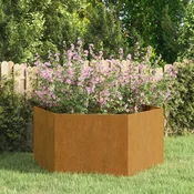 Sadilica boja hrde 90x90x45 cm od celika COR-TEN