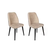 Conceptum Hypnose Set 2 trpezarijske stolice Krem-Crni