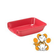 Moderna Maryloo Tray Small Spicy Coral, Toalet Za Macice, Crveni