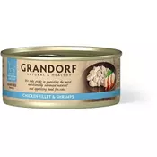 Grandorf Cat konzerva za macke Grain Free - Pilece grudi & škampi 70g