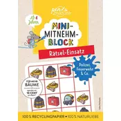 Mini-Mitnehm-Block Rätsel-Einsatz