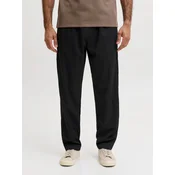 JACK & JONES Hlače na rob JPSTKane Toby črna
