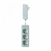 Bachmann produžni kabel s ravnim utikacem 3x220V 1,5m RAVNI UTIKAC bijeli 933.007