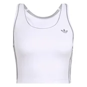 ADIDAS PERFORMANCE Športni top srebrno-siva / bela