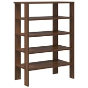 Vidaxl Regal za čevlje rjav hrast 61x32x87,5 cm inženirski les