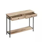 Songmics Konsolna miza 30x100x80 cm rjava