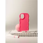 Sinsay - Jednobojna maskica za iPhone 16 s valovitim rubom