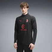 PUMA AC Milan Quarter-Zip Slim Training Top Men, Men, Flat Dark Gray, XXL